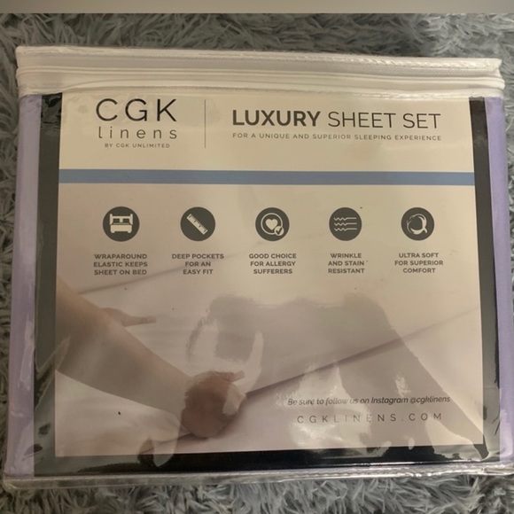Bedding Cgk Linen Queen Sheet Set 6 Pieces Luxury Sheets Deep Pockets